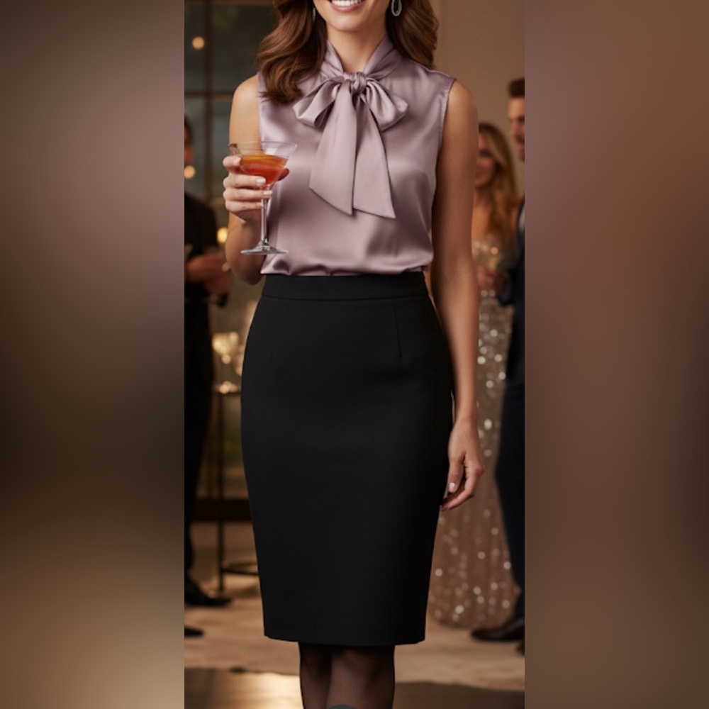 Anne klein women’s blouse S formal party
Office professional Barbiecore